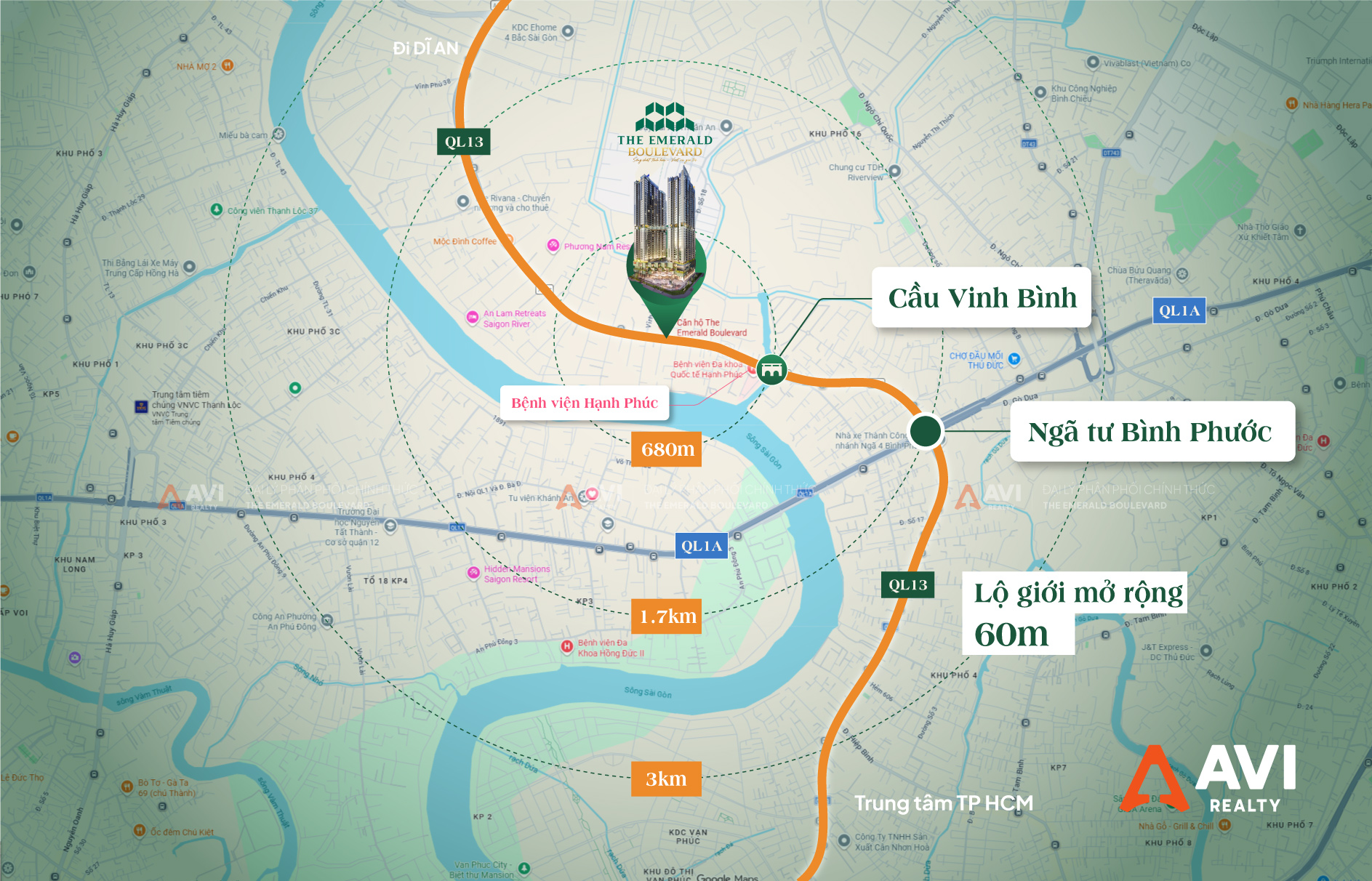 the emerald boulevard vi tri du an
