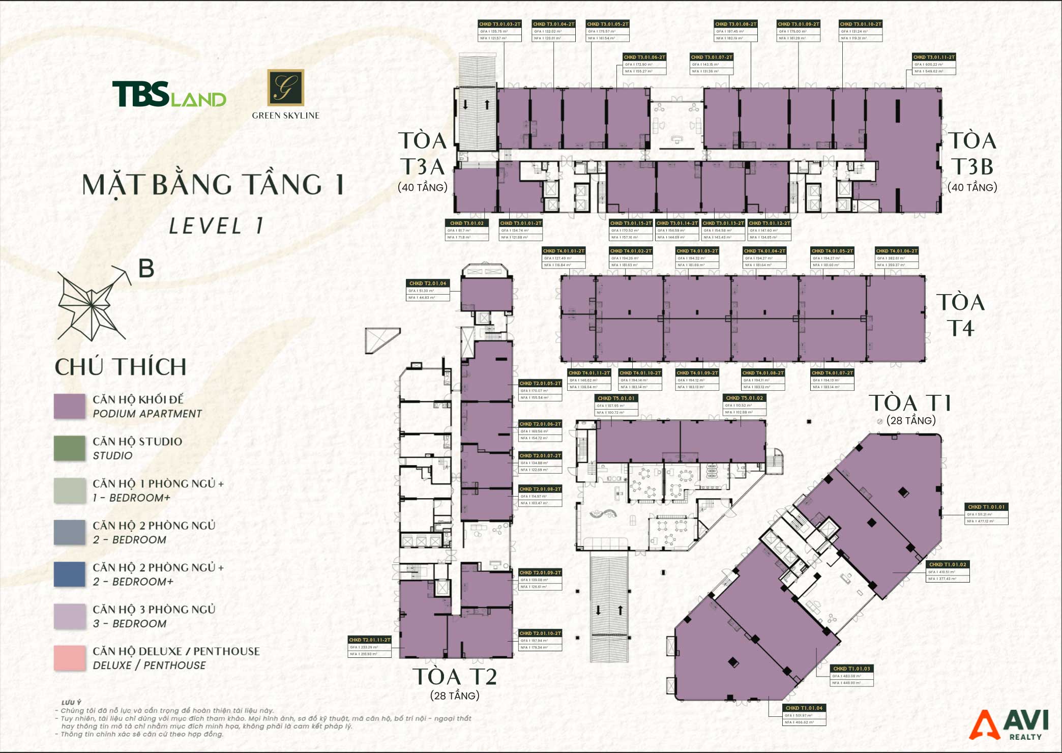 SHOPHOUSE GREEN SKYLINE - Sở Hữu Lâu Dài, 1 Cơ Hội Đầu Tư Hiếm Có 3 Bản Mặt bằng tầng 1 Green Skyline