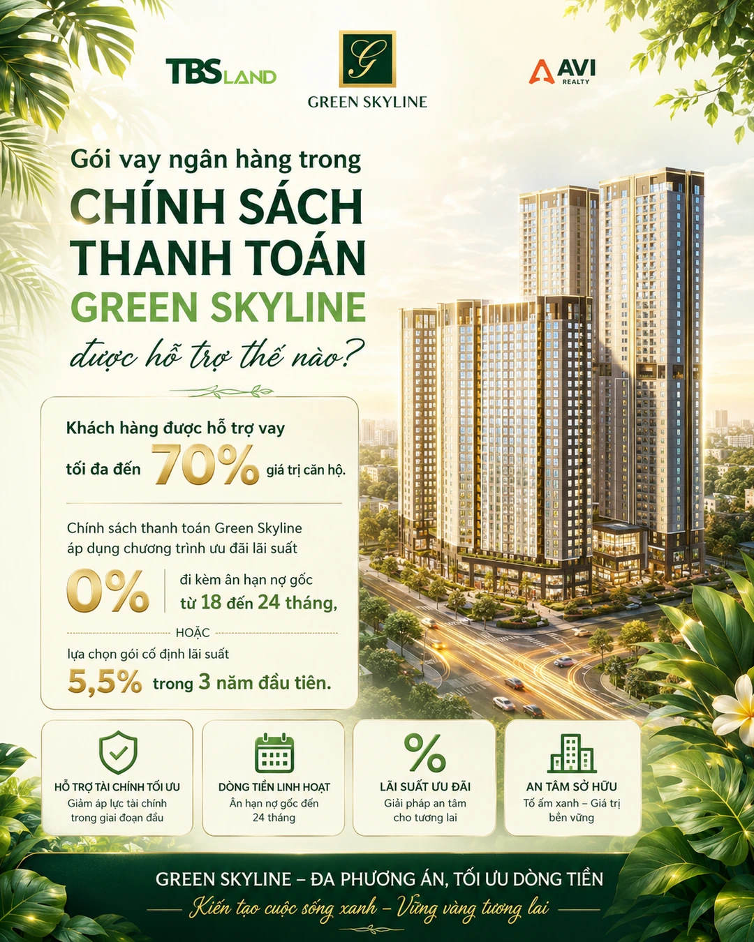 Chính sách thanh toán Green Skyline có dễ thở không