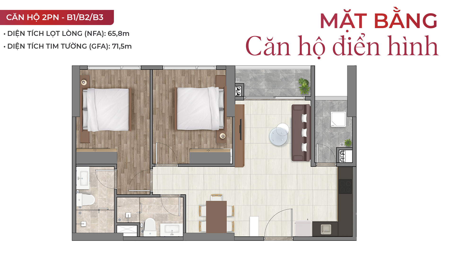 Hình setia edeniea layout căn-2PN